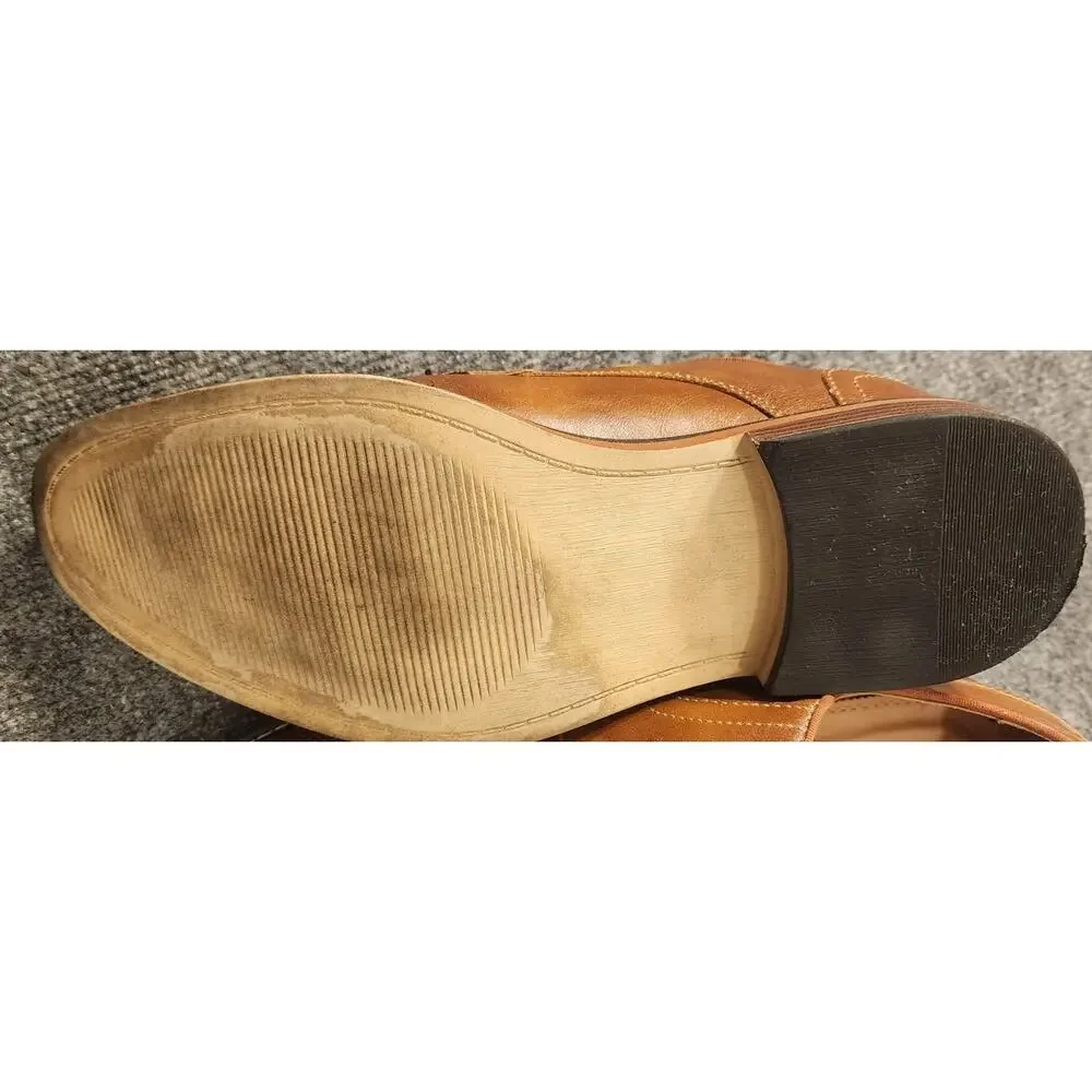 Kohls Campton Cognac Mens Size 11 Med Brown Casual Oxford Shoes RN 73277